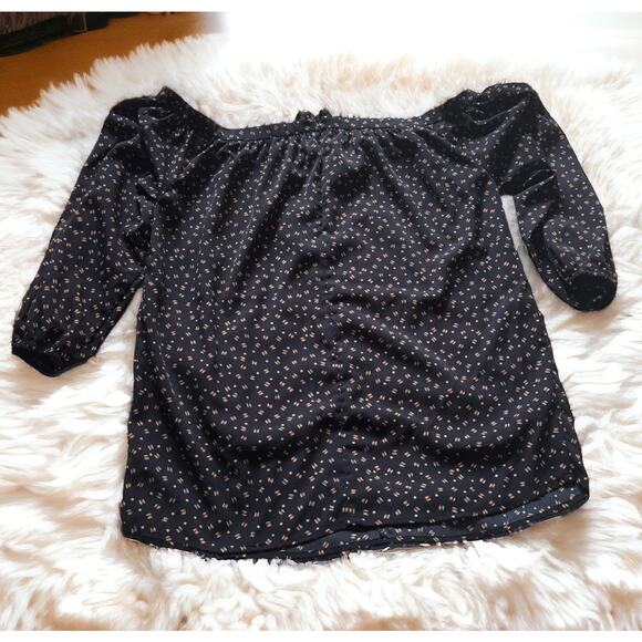 Bishop and Young Dark Navy Geometric Halter Blouse - Picture 4 of 7